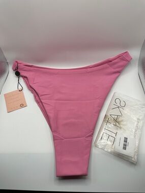 Skatie Dahlia Pink High-Cut Bikini Bottom